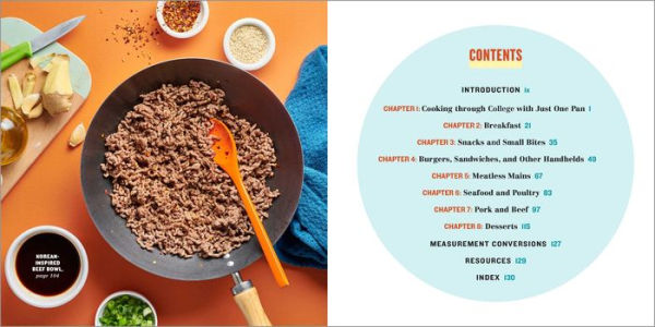 The One-Pan College Cookbook: 80 Easy Recipes for Quick, Good Food