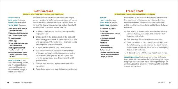 The One-Pan College Cookbook: 80 Easy Recipes for Quick, Good Food
