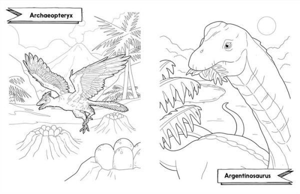 Awesome Dinosaurs Coloring Book for Kids: Ages 4-8