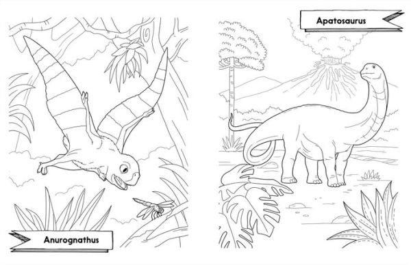 Awesome Dinosaurs Coloring Book for Kids: Ages 4-8