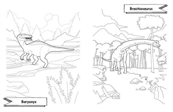 Awesome Dinosaurs Coloring Book for Kids: Ages 4-8