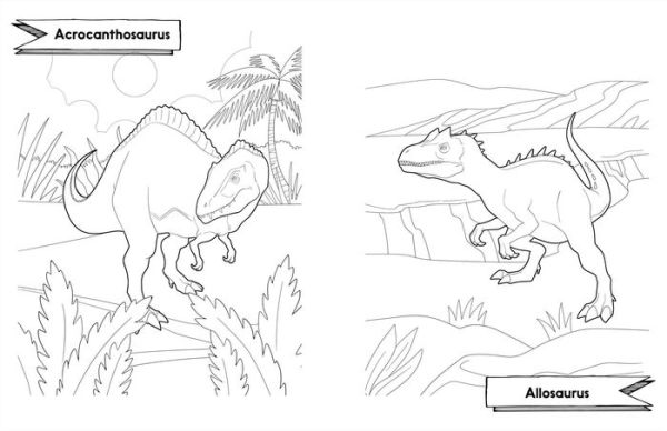 Awesome Dinosaurs Coloring Book for Kids: Ages 4-8
