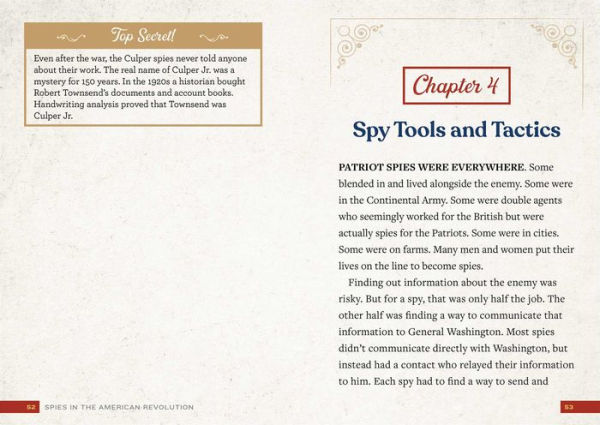 Spies the American Revolution for Kids: A History Book