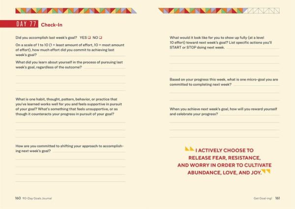 The 90-Day Goals Journal: A Daily Check-In to Stay Motivated and on Track