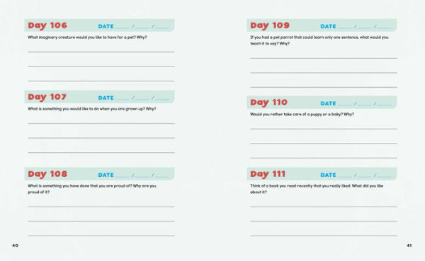 One Question a Day Journal for Kids: 365 Days All about Me