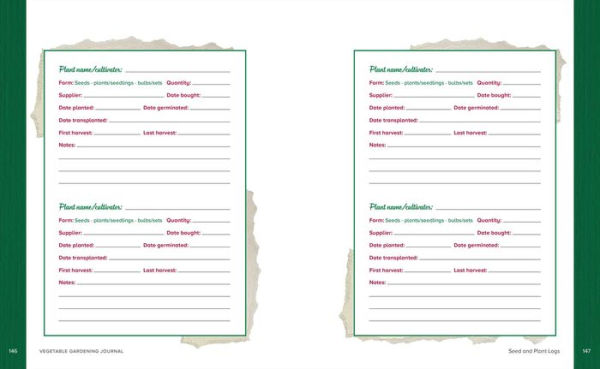 Vegetable Gardening Journal: A Weekly Tracker and Logbook