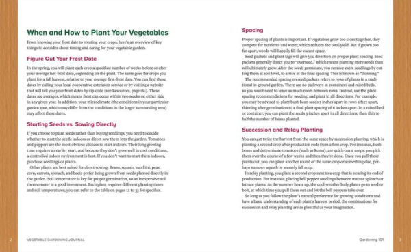 Vegetable Gardening Journal: A Weekly Tracker and Logbook
