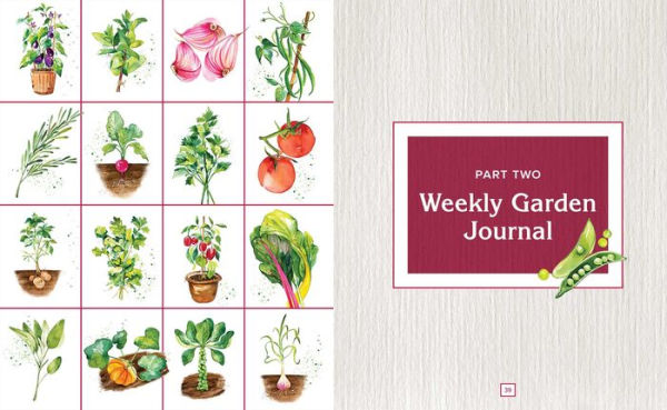 Vegetable Gardening Journal: A Weekly Tracker and Logbook