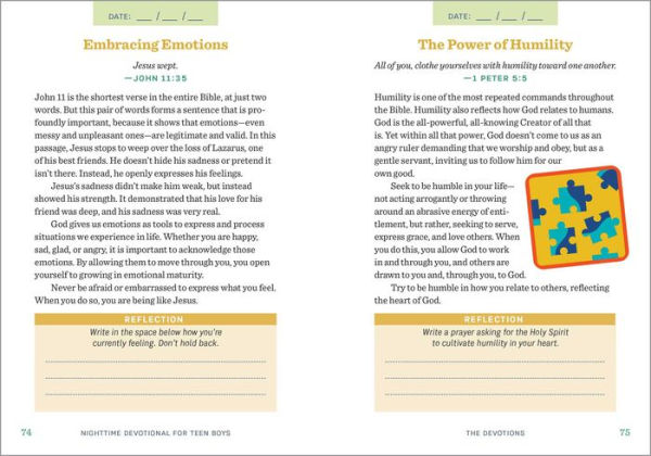 Nighttime Devotional for Teen Boys: 5-Minute Devotions to Guide Daily Reflection