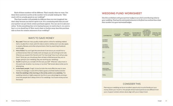 Modern Etiquette Wedding Planner: The Essential Organizer to Make Your Day Special for Everyone