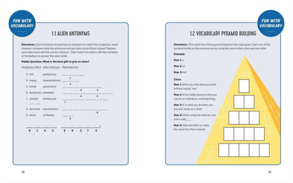 The Vocabulary Workbook for Grades 3, 4, and 5: 120+ Simple Exercises to Improve Reading, Spelling, and Word Usage