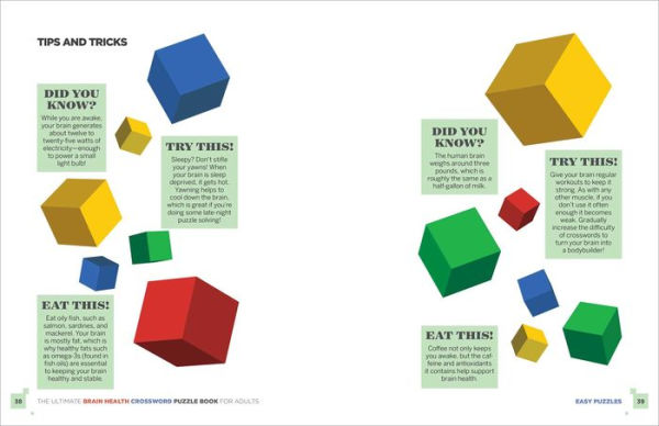 The Ultimate Brain Health Crossword Puzzle Book for Adults: Engaging Puzzles to Improve Memory and Cognitive Function