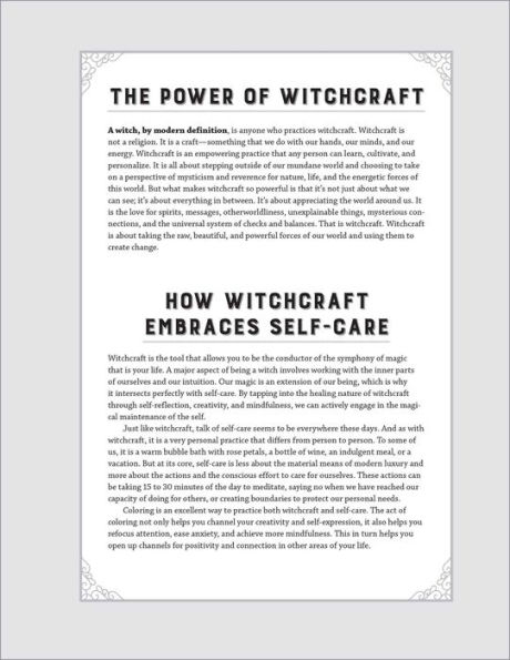 Witchcraft Coloring Book for Adults: Nourish the Spirit and Channel Creative Energy