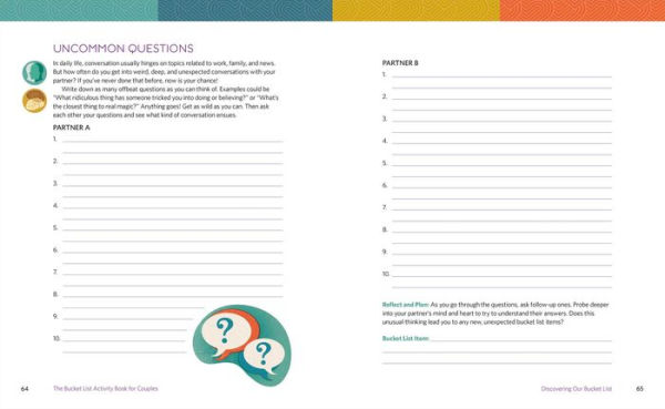 The Bucket List Activity Book for Couples: Deep Questions and Meaningful Activities to Help Plan Your Life's Adventures