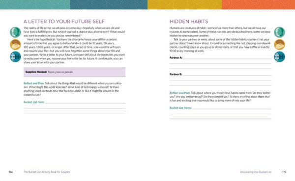 The Bucket List Activity Book for Couples: Deep Questions and Meaningful Activities to Help Plan Your Life's Adventures