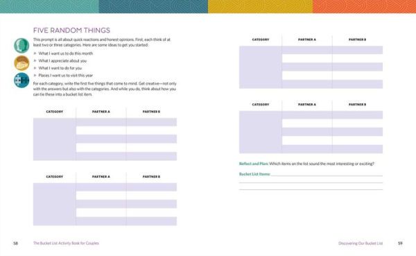 The Bucket List Activity Book for Couples: Deep Questions and Meaningful Activities to Help Plan Your Life's Adventures