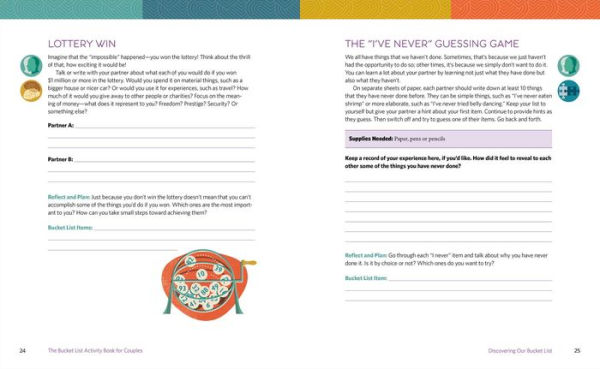 The Bucket List Activity Book for Couples: Deep Questions and Meaningful Activities to Help Plan Your Life's Adventures