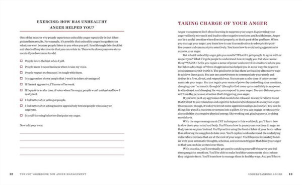 The CBT Workbook for Anger Management: Evidence-Based Exercises to Help You Understand Your Triggers and Take Charge of Your Emotions