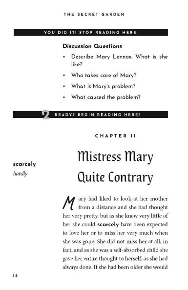 The Secret Garden: The Read-With-Me Edition: The Unabridged Story in 20-Minute Reading Sections with Comprehension Questions, Discussion Prompts, Definitions, and More!
