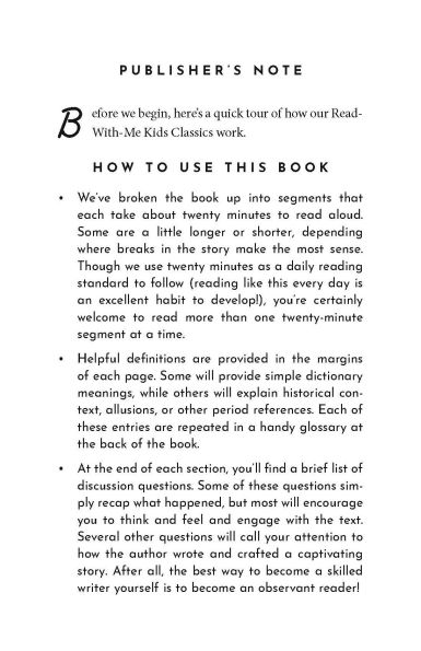 The Secret Garden: The Read-With-Me Edition: The Unabridged Story in 20-Minute Reading Sections with Comprehension Questions, Discussion Prompts, Definitions, and More!