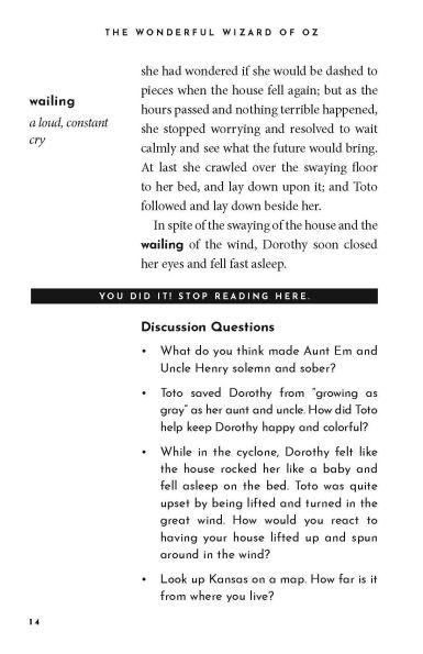 The Wonderful Wizard of Oz: The Read-With-Me Edition: The Unabridged Story in 20-Minute Reading Sections with Comprehension Questions, Discussion Prompts, Definitions, and More!