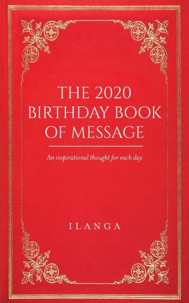 The 2020 Birthday Book of Message: An inspirational thought for each day