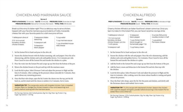 5-Ingredient Instant Pot Cookbook for Two