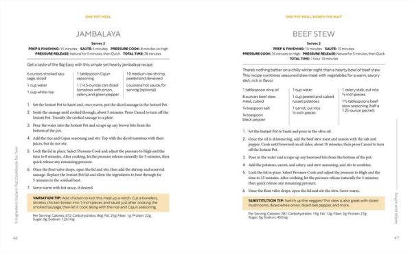 5-Ingredient Instant Pot Cookbook for Two