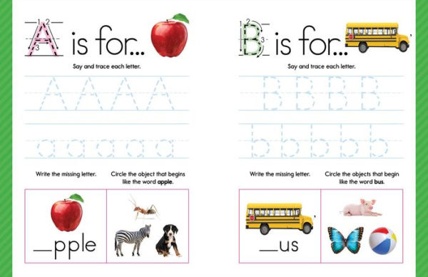 My First Learn-to-Read Preschool Workbook: Practice Pre-Reading Skills with Phonics, Sight Words, and Simple Stories!