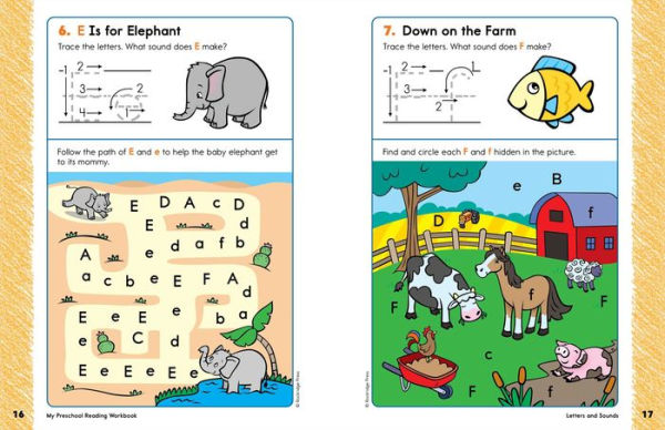 My Preschool Reading Workbook: 101 Games & Activities to Develop Pre-Reading Skills