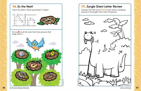 My Preschool Reading Workbook: 101 Games & Activities to Develop Pre-Reading Skills