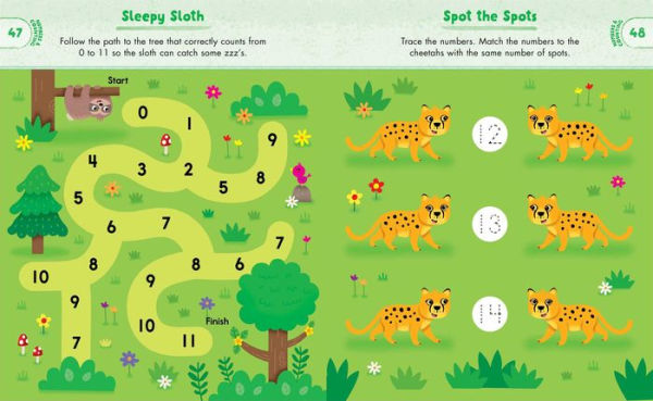 Kindergarten Activity Book: Zoo Animals: 75 Games to Practice Early Reading, Writing, and Math Skills