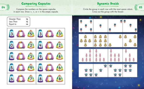 Kindergarten Activity Book: Space: 75 Games to Practice Early Reading, Writing, and Math Skills