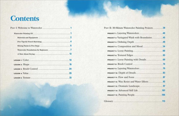 30-Minute Watercolor Painting for Beginners: Easy Step-by-Step Lessons and Techniques