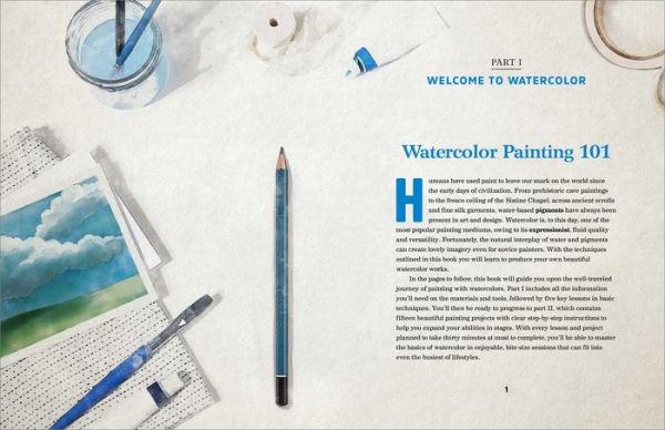 30-Minute Watercolor Painting for Beginners: Easy Step-by-Step Lessons and Techniques