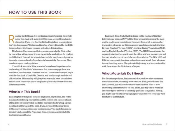 the Beginner's Bible Study Guide: An Introduction to All 66 Books of