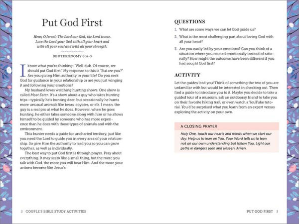 Couple's Bible Study Activities: 70 Engaging Activities to Connect With Your Faith and Each Other