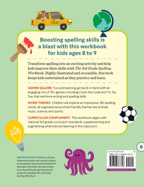 The 3rd Grade Spelling Workbook: 95+ Games and Puzzles to Improve Spelling Skills