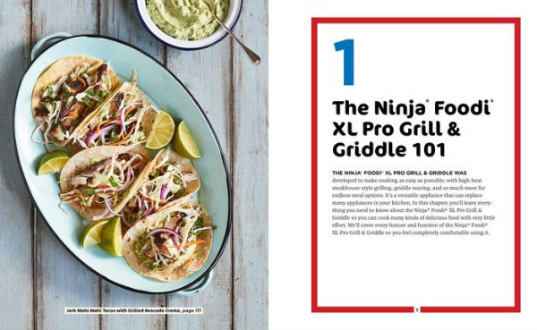 Ninja Foodi XL Pro Grill & Griddle Cookbook for Beginners: 75 Recipes to Grill, Sear, BBQ, Griddle, and Crisp