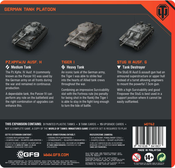 German Tank Platoon Panzer IV H, Tiger I
