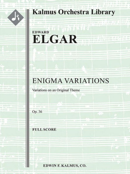 Enigma Variations -- Variations on an Original Theme, Op. 36: Conductor Score