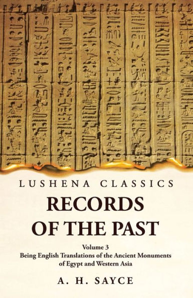 Barnes and Noble Records of the Past Being English Translations