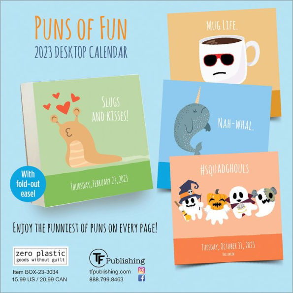 2023 Puns of Fun Daily Desktop Calendar by TF Publishing Barnes & Noble®