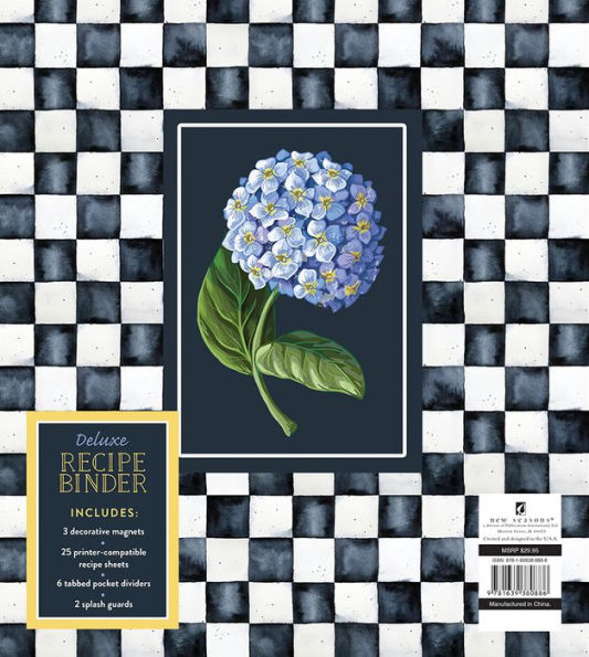Small Recipe Binder - Favorite Recipes (Hydrangea) (Hardcover)