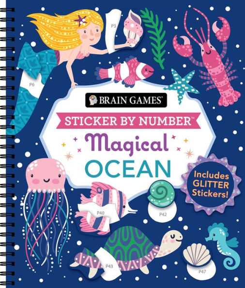 Brain Games Sticker By Number Magical Ocean
