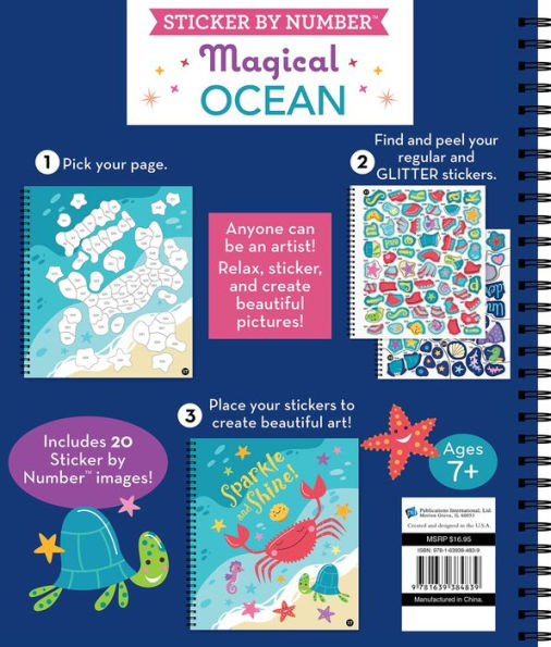 Brain Games Sticker By Number Magical Ocean