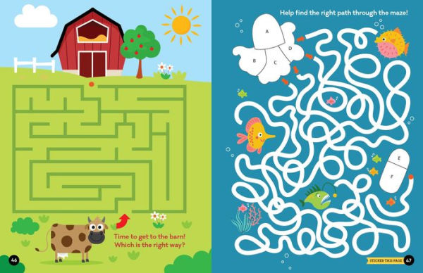 Brain Games Sticker By Letter Mazes In the Wild