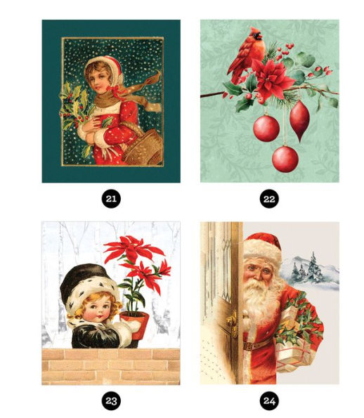 Sticker By Number Vintage Christmas