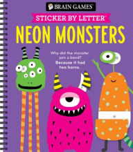 Title: Brain Games - Sticker by Letter: Neon Monsters, Author: Publications International Ltd