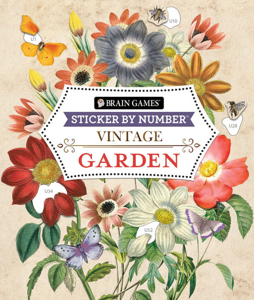 Sticker By Number Vintage Garden